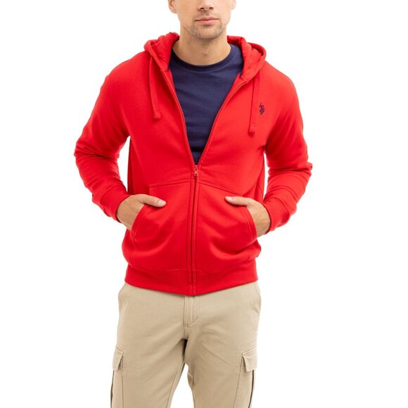 U.S. Polo Assn. Men's Full Zip Fleece Hoodie - Picture 1 of 3